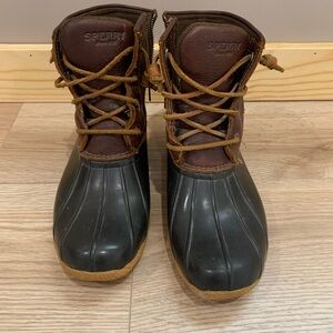 Sperry Waterproof Brown and Black Boots